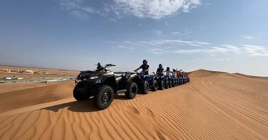 Desert Safari - Private 4WD car - Camp timing, welcome sweets, camel ride, and henna in the evening glow