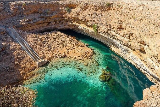 Full-Day Private Wadi Tiwi Adventure - Tiwi and Fins Beach: White Sand, Pebbly Texture, and Big Blue Water