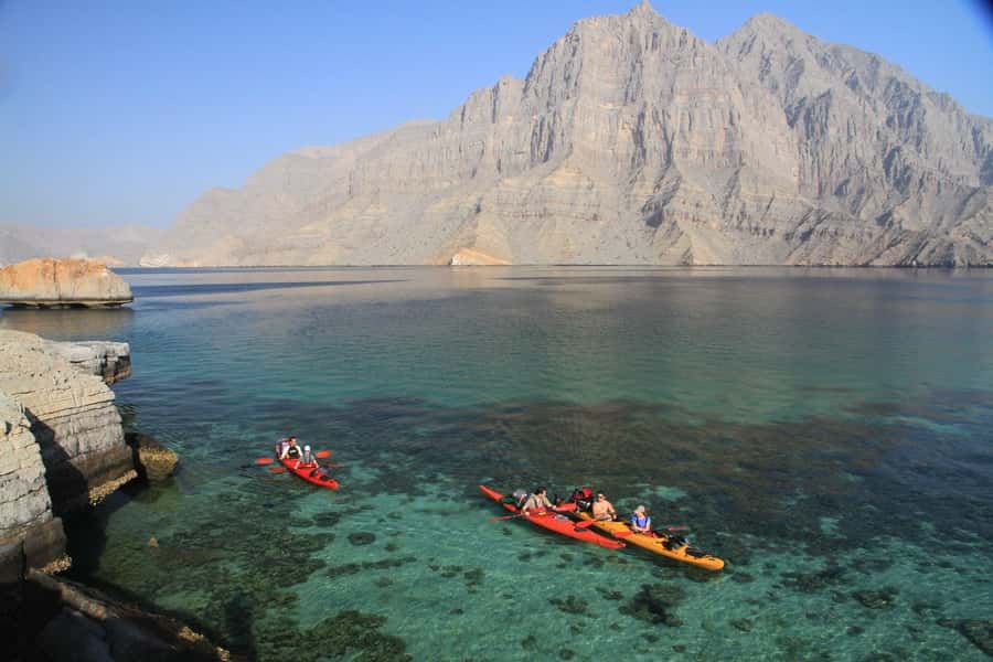 Khasab Musandam |Telegraph Island |Dhow Cruise | Dolphins - Entering Musandam, Where the Fjords Actually Look Like Fjords