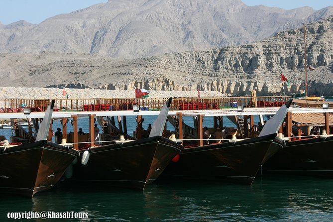 Musandam Khasab Day Trip & dhow cruise From Ras Al Khaimah - Crossing into Oman, arriving in Khasab, then going straight on the dhow