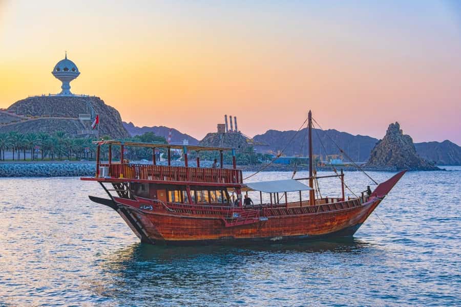 Muscat: Omani Dhow Coastal and Sunset Cruise - Boarding the traditional dhow, comfort and the reality of crowds