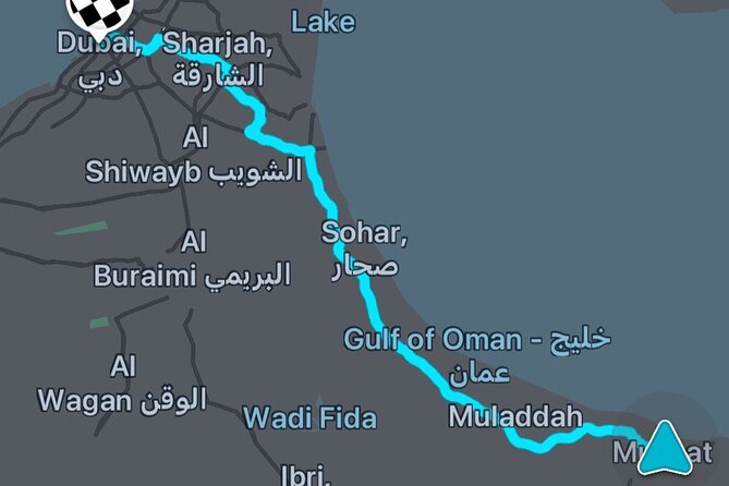 Muscat : Private Transfer from Muscat to Dubai - Rest Stops You Control, Plus Snack Sanity for the Road