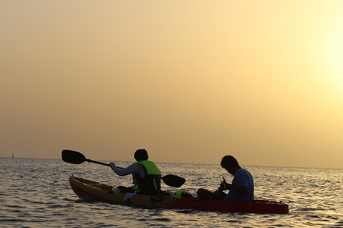 Muscat Sunset Kayak - The sunset moment, plus why the headlamp matters