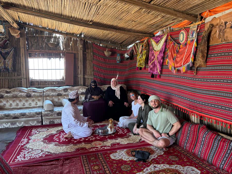 Muscat: Wahiba Sands, Wadi Bani Khalid & Mudayrib Tour - Mudayrib Old Village Watchtowers And A Tea Break That Ends Clean
