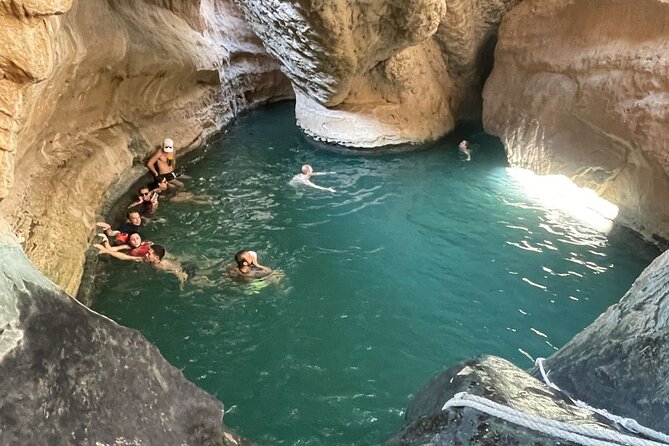 Private Full- Day Wadi Shab-Bimmah Sinkhole-Fins Beach Tour - Wadi Shab: the canyon walk, pools, and the keyhole cave swim
