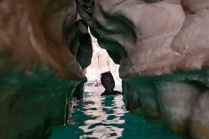 Private Tour Wadi Shab & Sinkhole Tour – Swim, Hike & Explore - Wadi Shab canyon pools and the cave waterfall everyone talks about