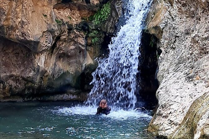 Private Wadi Tiwi - Bimmah Sinkhole - White Sand Beach - Full Day Tour - Stop 1: Wadi Tiwi, the greener wadi where you can swim and picnic