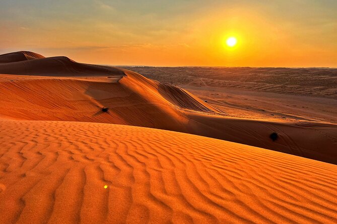 Private Watching Sunset Desert Safari Tour - How this 11:00am start lines up with the Wahiba sunset