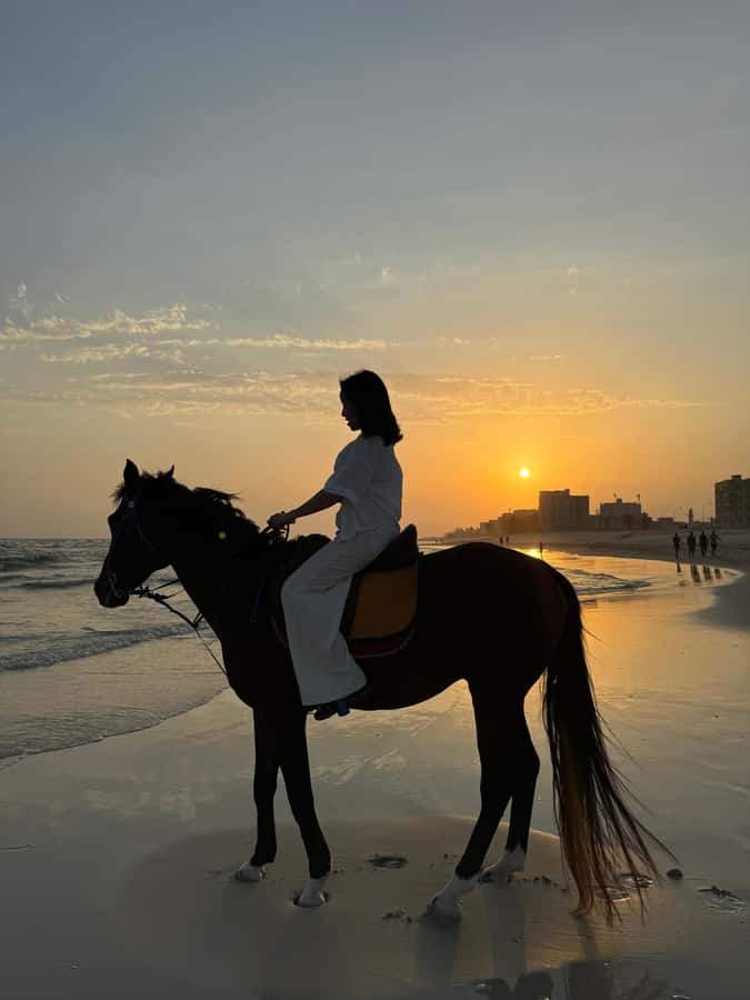 Salalah: Horse Riding by the Beach - The Ride Itself: Horses on Sand Along the Arabian Sea