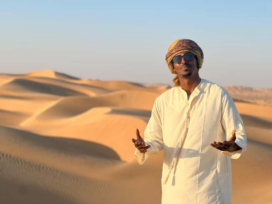Salalah: Sunset Desert Safari - Rub Al Khali - Empty Quarter - Optional Ubar site, camel riding, and desert dinner under the stars