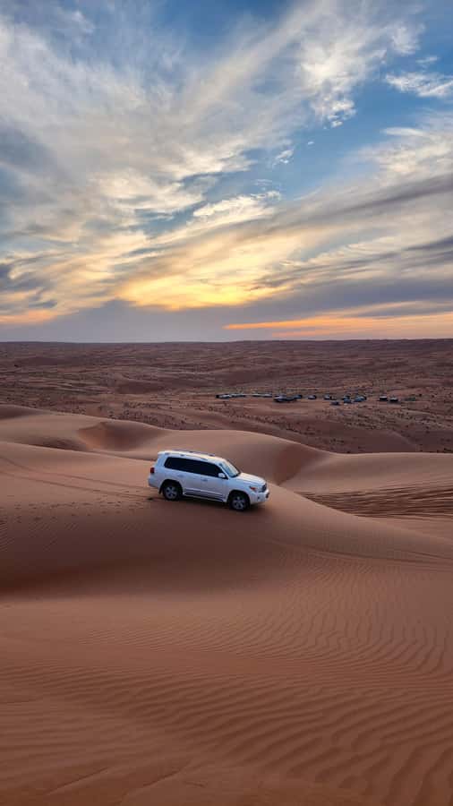 Sunset at wahiba desert - Wadi Bani Khalid to Wahiba Sands, the best kind of one-day Oman mix