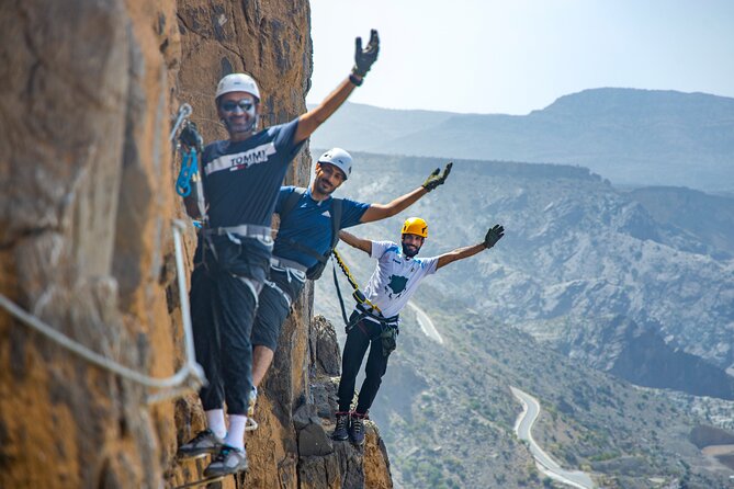 Via Ferrata And Zip Line - The climb math: 180 meters long and up to 45 meters up