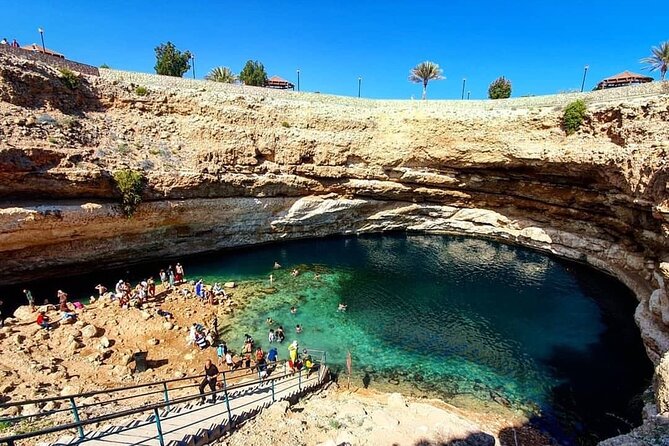 Wadi Shab and Bimmah Sinkhole Private Day Trip+Lunch - Bimmah Sinkhole Crater Photos and Lake Time