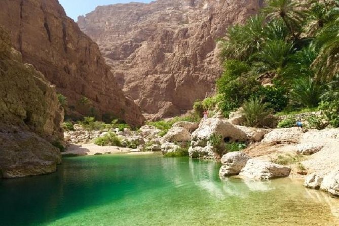 Wadi Shab full day tour (Muscat tours):Oman Shore excursions - Entering Wadi Shab: canyon walk, terraced gardens, and the picnic moment